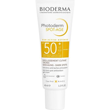 Bioderma Photoderm Spot 50+ Faktör Yaşlanma Karşıtı Hassas Ciltler İçin Renksiz Güneş Koruyucu Krem 2x40 ml