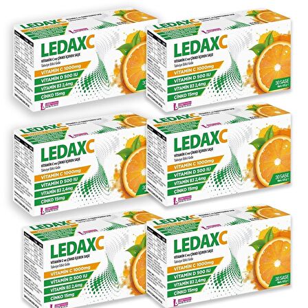 Ledaxc Vitamin C ve Çinko İçeren 30 Saşe 6 Adet