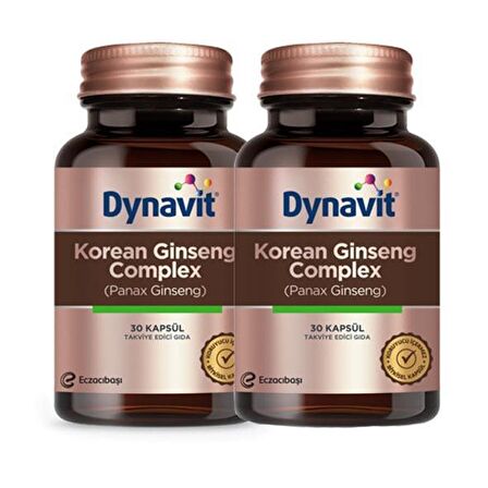 Dynavit Korean Ginseng Complex 30 Kapsül 2 Adet