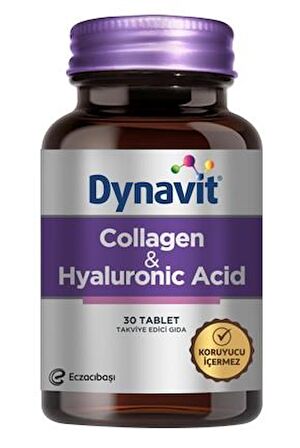 Dynavit Collagen Hyaluronic Acid 30 Tablet + Dynavit Biotin 5000 mcg 100 Tablet