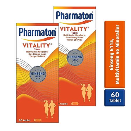 Pharmaton Vitality 60 Tablet 2 Adet