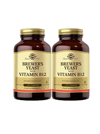 Solgar Brewer's Yeast with Vitamin B12 250 Tablet 2 Adet 