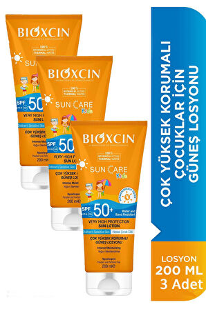 Bioxcin Suncare Kids Losyon SPF50 200 ml 3 Adet