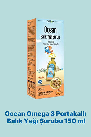Ocean Omega 3 Portakallı Balık Yağı Şurubu 150 ml + Ocean Cogniven Likit 150 ml