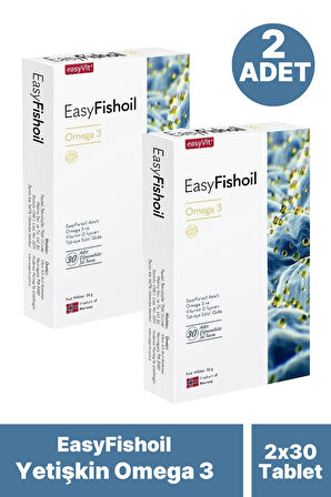 EasyFishoil Yetişkin 30 Çiğnenebilir Jel Form 2 Adet