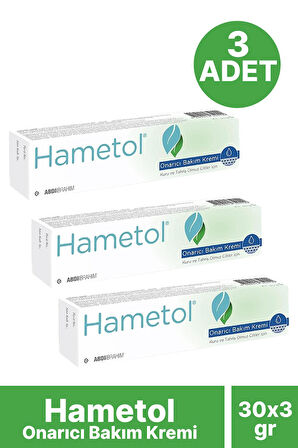 Hametol Onarıcı Bakım Kremi 30 gr 3 Adet