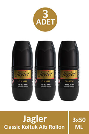 Jagler Bay Classic Koltuk Altı Rollon 50 ml 3 Adet