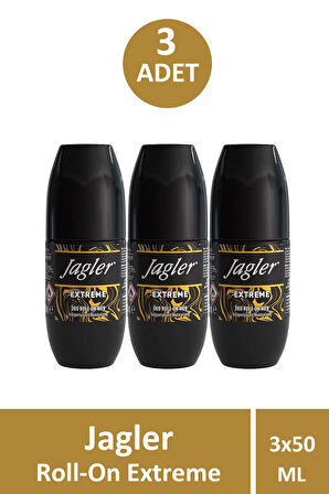 Jagler Roll-On Extreme Erkek 50 ml 3 Adet