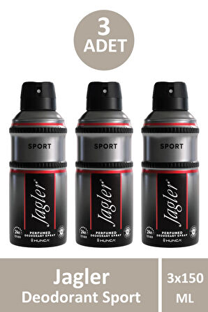 Jagler Deodorant Sport 150 ml 3 Adet