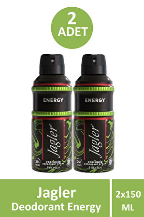 Jagler Energy Erkek Deodorant 150 ml 2 Adet