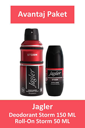 Jagler Deodorant Storm 150 ml + Jagler Rollon Storm 50 ml