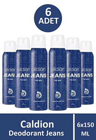 Caldion Jeans Deodorant Erkek 150 ml 6 Adet
