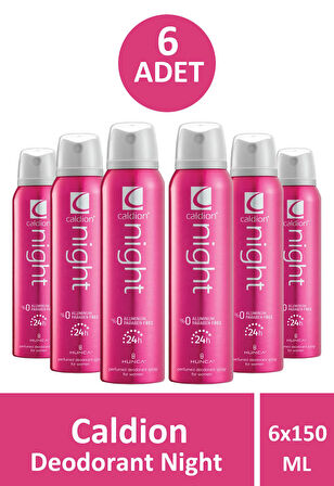 Caldion Deodorant Night Kadın 150 ml 6 Adet