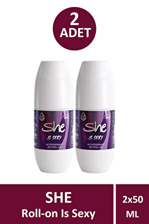 She Is Sexy Roll-On Kadın 50 ml 2 Adet
