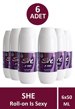 She Is Sexy Roll-On Kadın 50 ml 6 Adet
