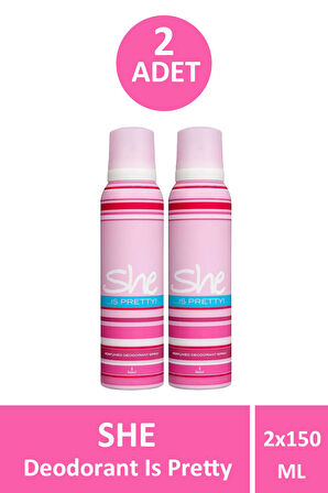 She Is Pretty Deodorant Kadın 150 ml 2 Adet