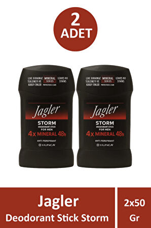 Jagler Storm Deodrant Stick For Men 50 gr 2 Adet