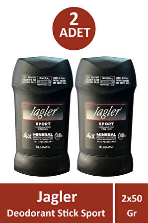 Jagler Sport Deodrant Stick For Men 50 gr 2 Adet