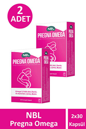 Nbl Pregna Omega 30 Kapsül 2 Adet