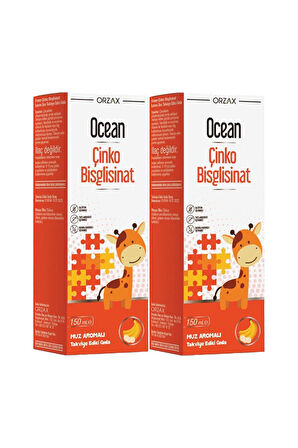 Ocean Çinko Bisglisinat Şurup Muz Aromalı 150 ml 2 Adet