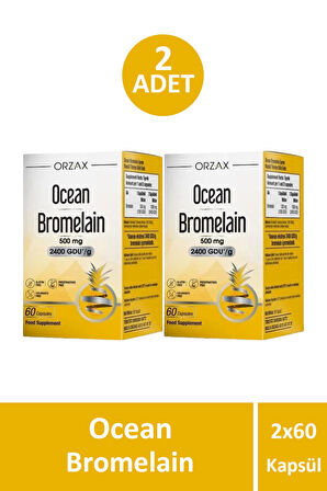 Ocean Bromelain 60 Kapsül 2 Adet
