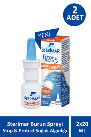 Sterimar Burun Spreyi Stop & Protect Soğuk Algınlığı 20 ml 2 Adet