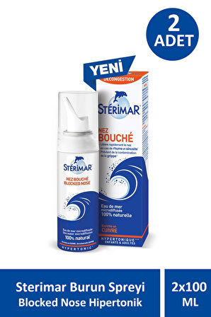Sterimar Burun Spreyi Blocked Nose Hipertonik 100 ml 2 Adet