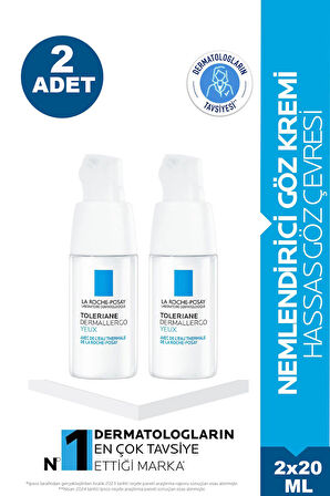 La Roche Posay Toleriane Dermallergo Eye Göz Çevresi Kremi 20 ml 2 Adet