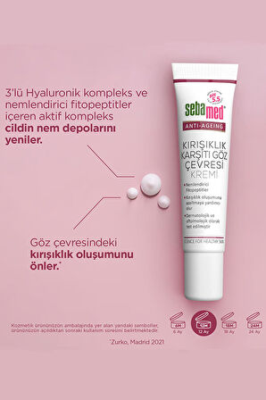 Sebamed Anti-Aging Kırışıklık Göz Kremi 15 ml 2 Adet