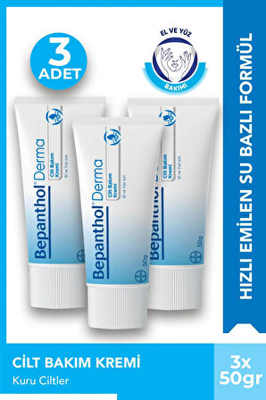 Bepanthol Derma Cilt Bakım Kremi 50 gr 3 Adet