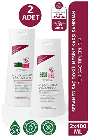 Sebamed Saç Dökülmesine Karşı Şampuan 400 ml 2 Adet