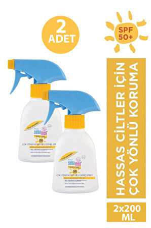 Sebamed Baby Çok Yönlü Koruyucu Güneş Spreyi SPF50 200 ml 2 Adet