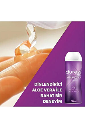 Durex Nude 8'li + Durex Play 2'si 1 Arada Aloe Vera Rahatlatıcı Etkili Jel 200 ml