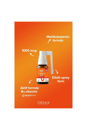 Ocean Methyl Cobalamin B12 Sprey 10 ml 3 Adet