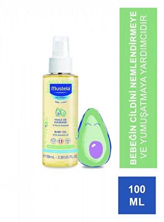 Mustela Baby Massage Oil Nemlendirici ve Rahatlatıcı Bebek Yağı 100 ml + Mustela Nourishing Stick With Cold Cream 9,2 gr 