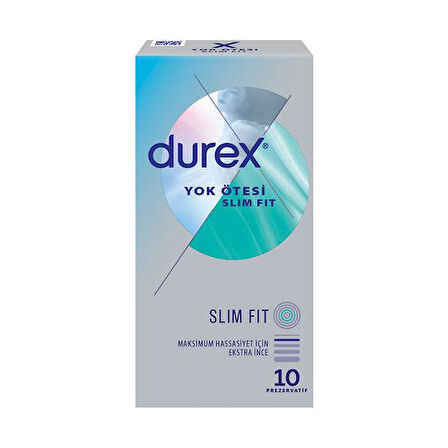 Durex Yok Ötesi Slim Fit Prezervatif 10'lu