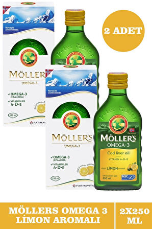 Möller's Omega-3 Limonlu 250 ml 2 Adet