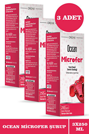 Ocean Microfer Şurup 250 ml 3 Adet