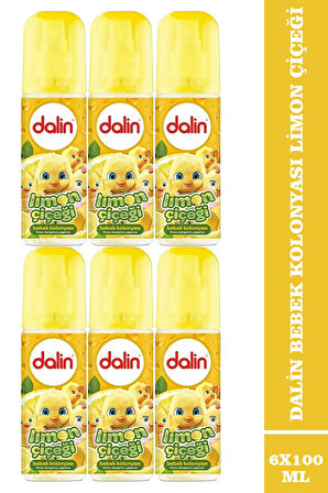 Dalin Limon Çiçeği Bebek Kolonyası 100 ml 6 Adet