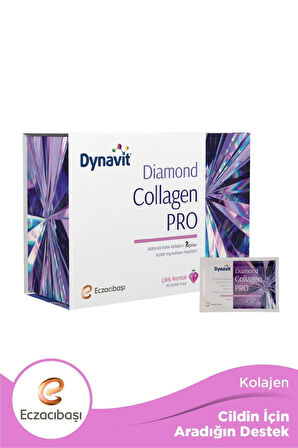 Dynavit Diamond Collagen Pro 30 Saşe + Dynavit Diamond Collagen Hyaluronic Acid 30 Tablet