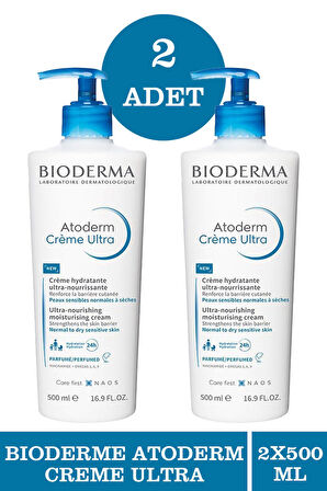 Bioderma Atoderm Cream Ultra 500 ml 2 Adet