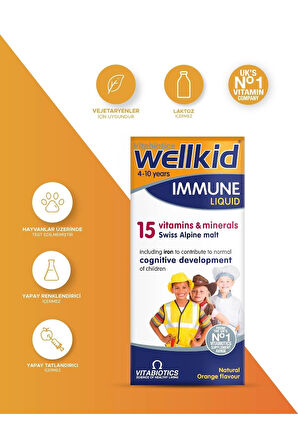 Wellkid İmmune Liquid 150 ml 3 Adet