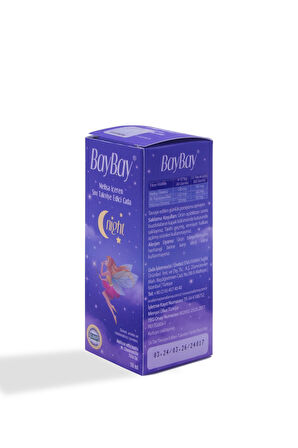 Baybay Night Melisa İçeren Bitkisel Damla 50 ml 2 Adet