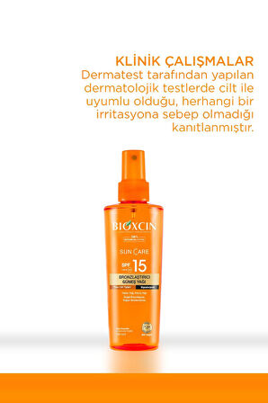 Bioxcin Sun Care Bronzlaştırıcı Güneş Yağı SPF15 200 ml 2 Adet