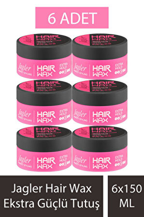 Jagler Hair Wax Ekstra Güçlü Tutuş 150 ml 6 Adet