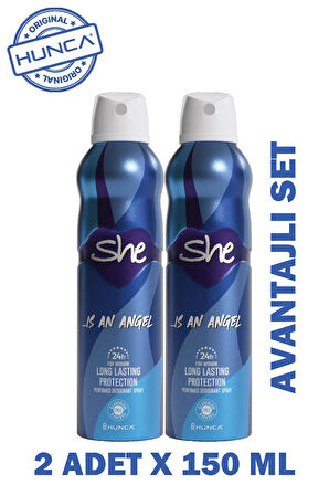 She Women Deodorant Angel 150 ml 2 Adet