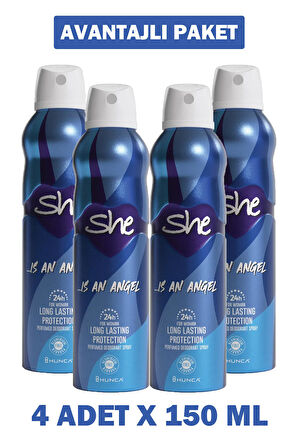 She Women Deodorant Angel 150 ml 4 Adet
