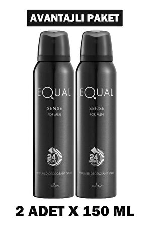 Equal Deodorant Sense Bay 150 ml 2 Adet