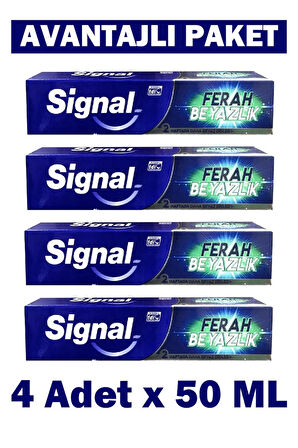 Siganal Ferah Beyazlık Diş Macunu 4x50 ml