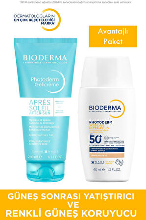 Bioderma Photoderm Xdefense Spf50+ Light 40 ml + Bioderma Photoderm After Sun Gel-Cream 200 ml